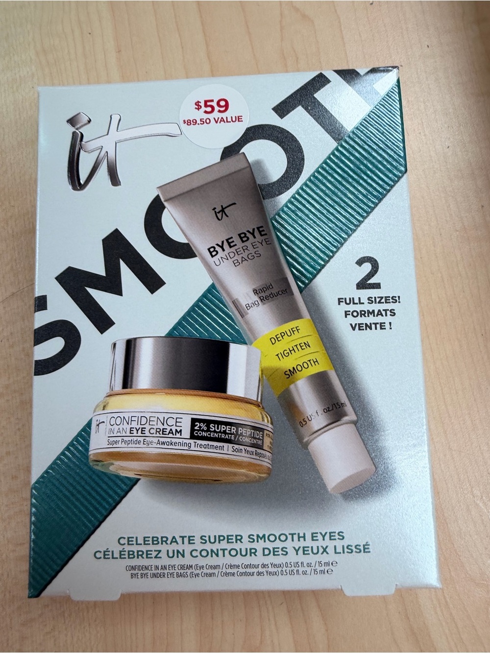 it cosmetics Eye Cream Duo - two full size eye creams new in box